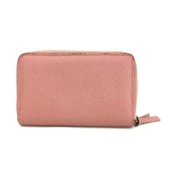 Gucci Pink Zip Around Leather Wallet - Picture 5 of 8